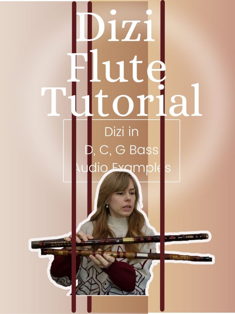 Chinesische Dizi Flöte Tutorial – Dizi in D, C und G Bass mit Hörbeispiele