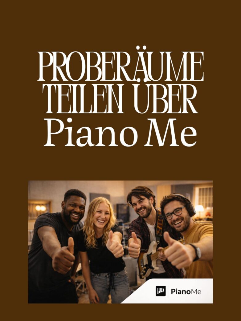 Proberäume teilen über PianoMe-Rehearsal Spaces Sharing Community