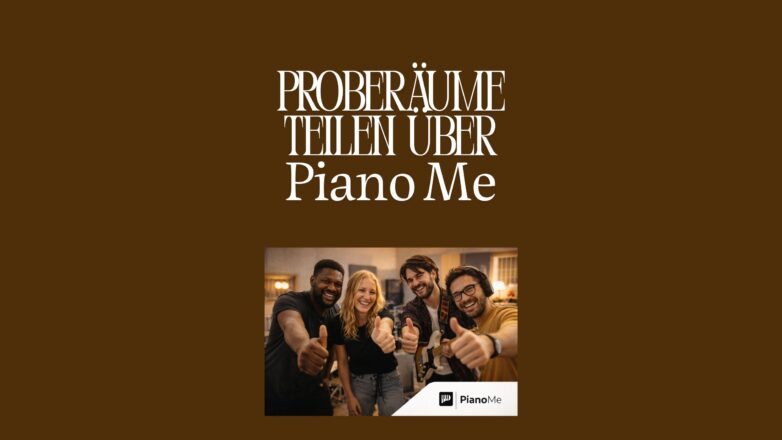 Proberäume teilen über PianoMe-Rehearsal Spaces Sharing Community