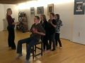 Anja beim Einstudieren der neuen Choreographie 2014-09-22